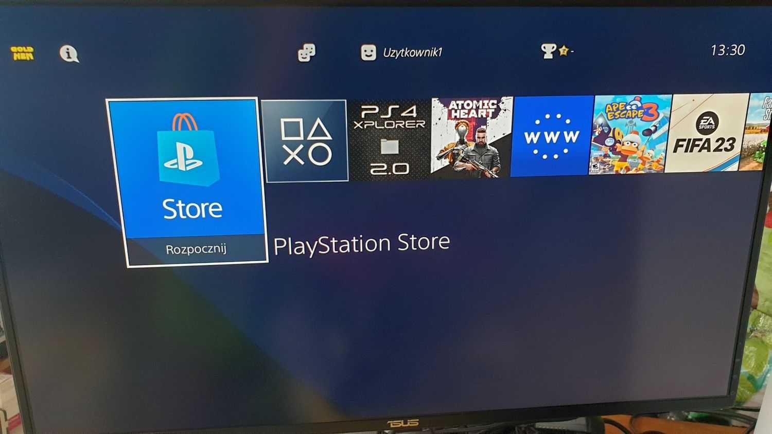 Konsola PS4 Pro 1TB SSD + Pad + 9.00 Gold Hen