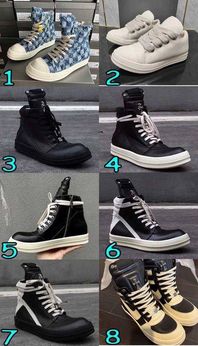 КРАЩА ЯКІСТЬ‼️ Кросівки Rick Owens/рик овенс/Chrome Hearts Geobasket