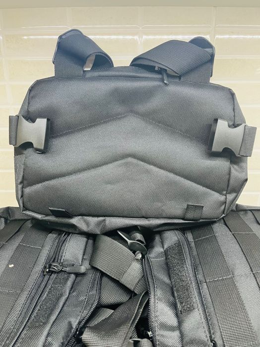 Тактична нагрудна сумка з Cordura 1000D, розгрузка чоловіча чорна