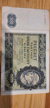 Banknot 500 zł 1940r