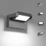 Lampa zewnętrzna, 12 W, LED, IP65, 6500 K z panelem obrotowym o 350°