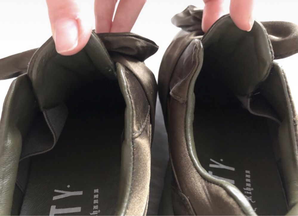 Puma Fenty X Rihanna bow sneaker womens Olive Branch 38