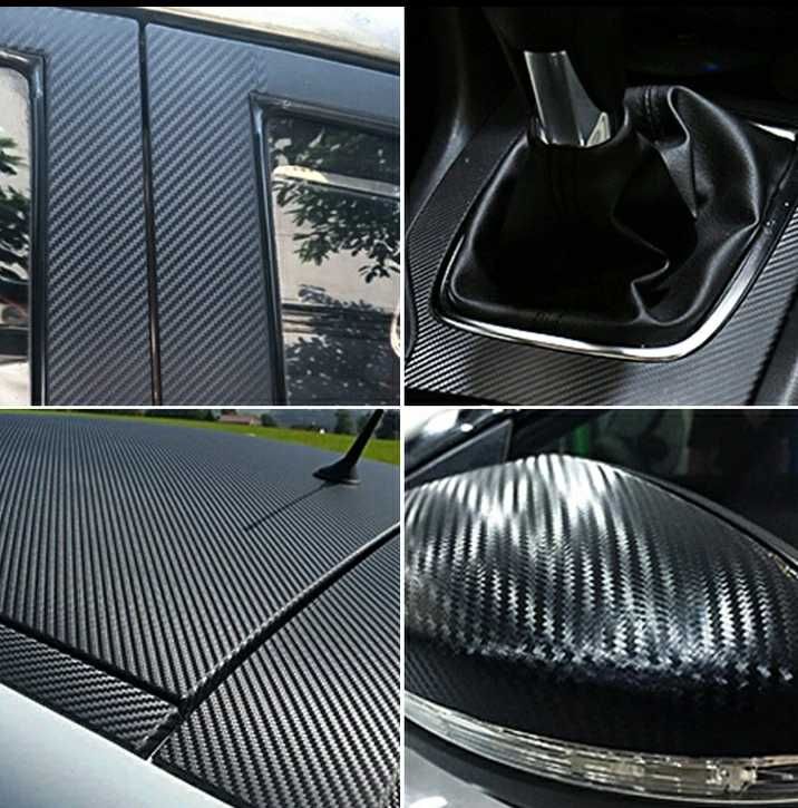 Película Carbono Para Automóveis & Motos Interiores e exteriores 2m x5