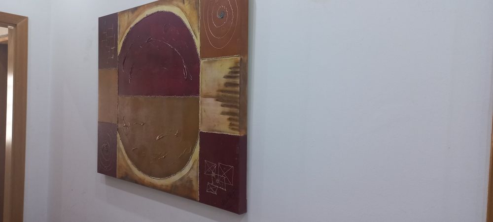 Tela em pintura de acrílico