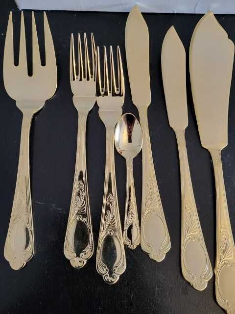 Pozłacane Sztućce 22/24 karat złoto