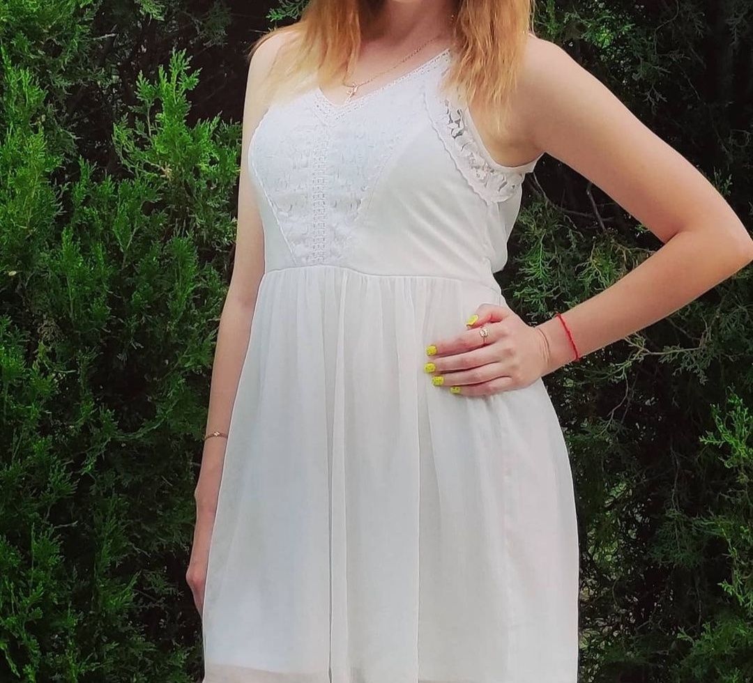 Плаття літнє біле легке та ніжне