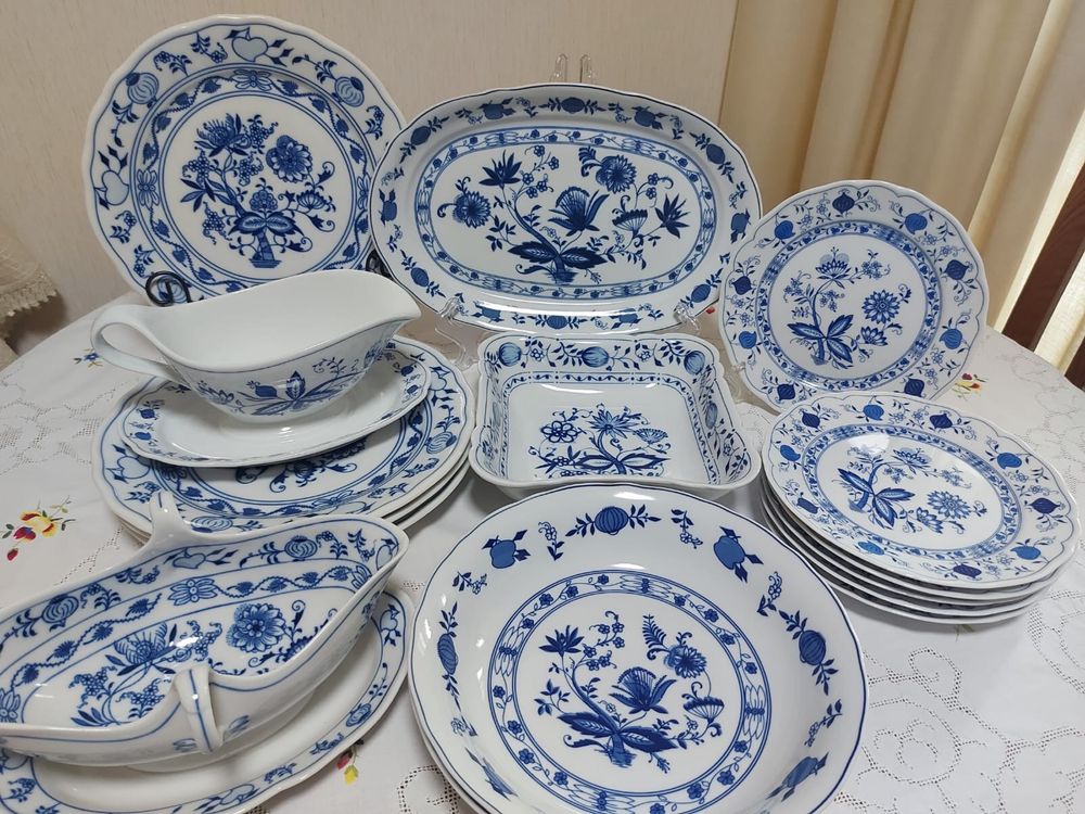 Порцеляна, Синя цибуля , Синий лук, від Wellco, Tirschenreuth,Німеч