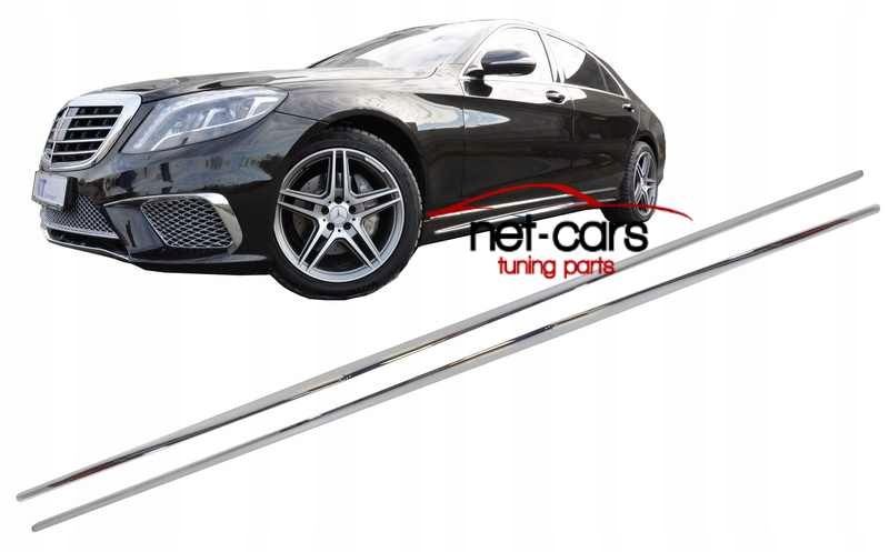 Listwy progowe progi MERCEDES S W222 AMG S63 S65 Long chrom