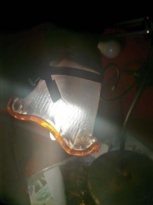 Lampa stołowa PRL Tulipan