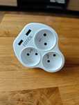 FDTEK Biała listwa zasilająca USB 5 w 1 do domu biura 1 sztuka 250 V
