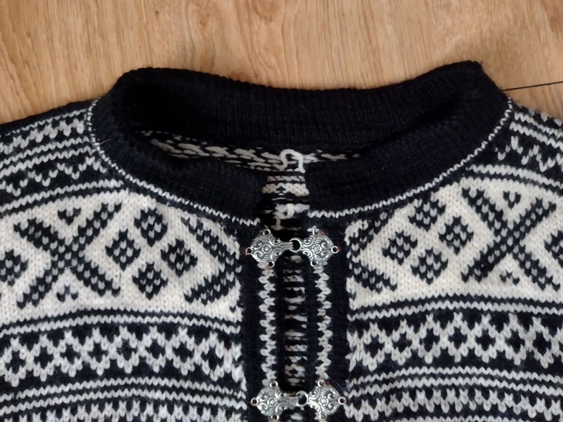 Vintage retro sweter męski rozpinany kardigan