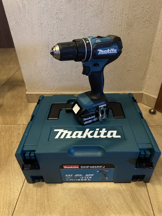 Wiertarko-wkrętarka Makita DHP485 RFJ w walizce, 2x akumulator 3.0Ah