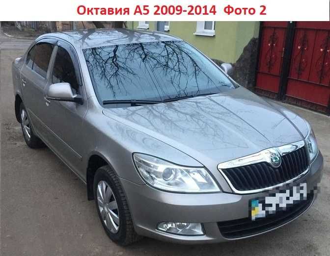 Зимові накладки на решетку радиатора бампер Шкода Октавия А5 2009-2013