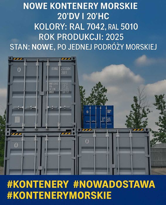 kontenery morskie - nowa dostawa