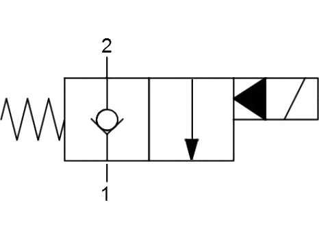 ELEKTORZAWÓR NABOJOWY Dwudrogowy Zawór Elektr. 2/2 3/8" 12V NC [8931]