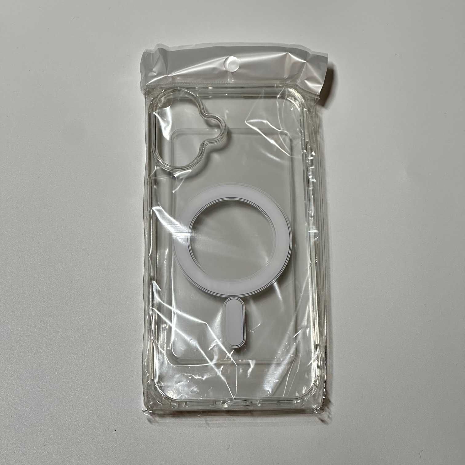 NOWE Etui iPhone 16 Plus Przezroczyste + MAGSAFE Ładowanie Indukycjne