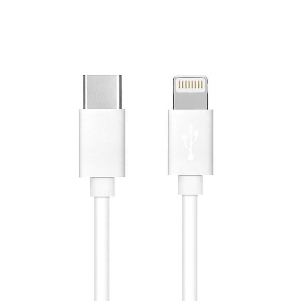 Kabel Typ C do iPhone Lightning 8-pin PD PD18W 2A  biały 1 metr BOX