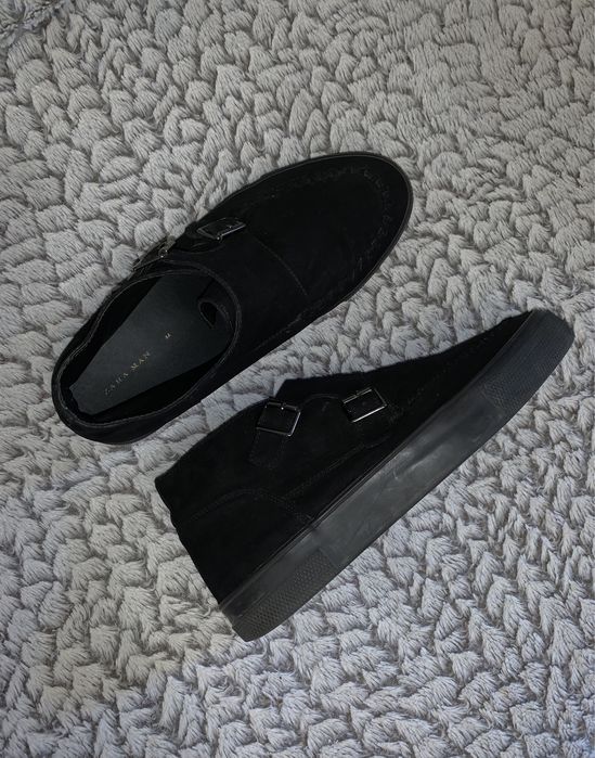 Ботинки черевики чорні чоловічі Zara