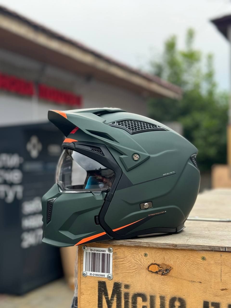 Мотошолом MT Streetfighter SV, шлем стритфайтер, шолом кастом custom