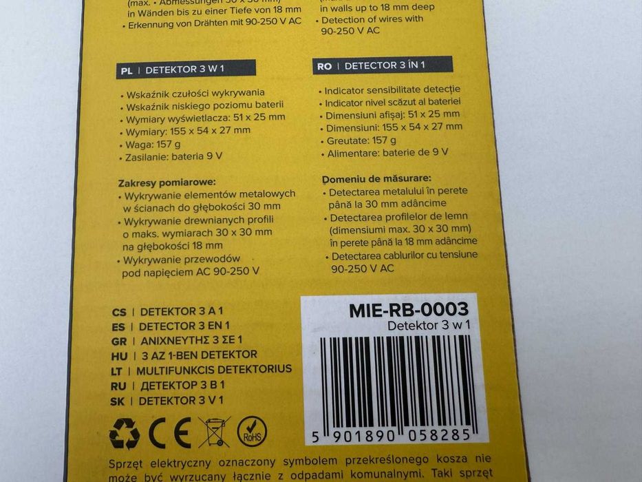Detektor metali napięcia i drewna REBEL RB-0003 od Loombard Jarocin