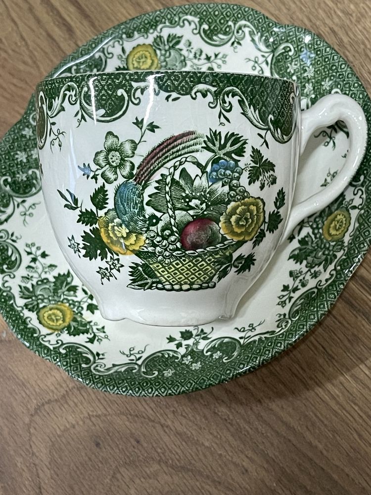 Stara angielska porcelana trio