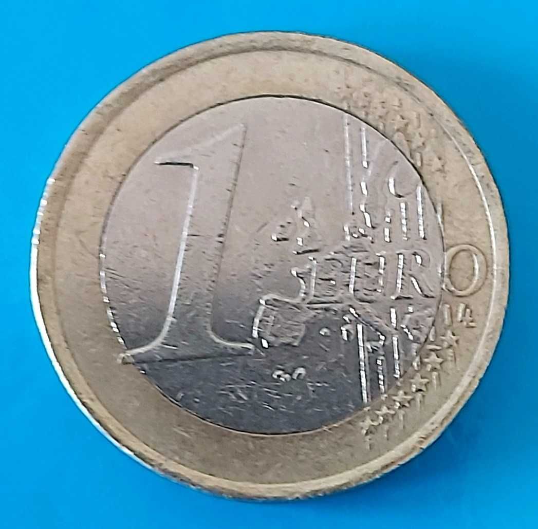 1 Euro de 2001 de França com Defeito na cunhagem