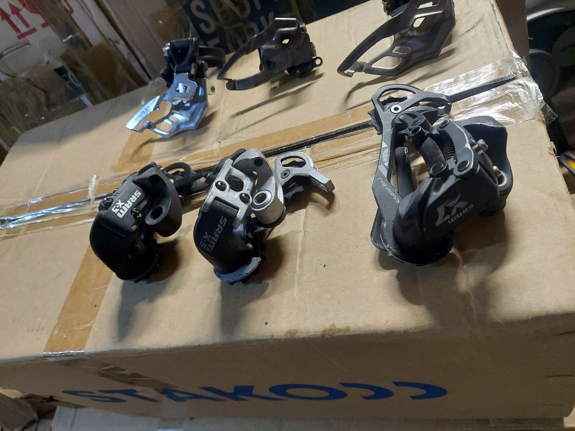 Pakiet 6 szt Przerzutka Sram X0 X7 X3 X5 przód tył przerzutki komplet