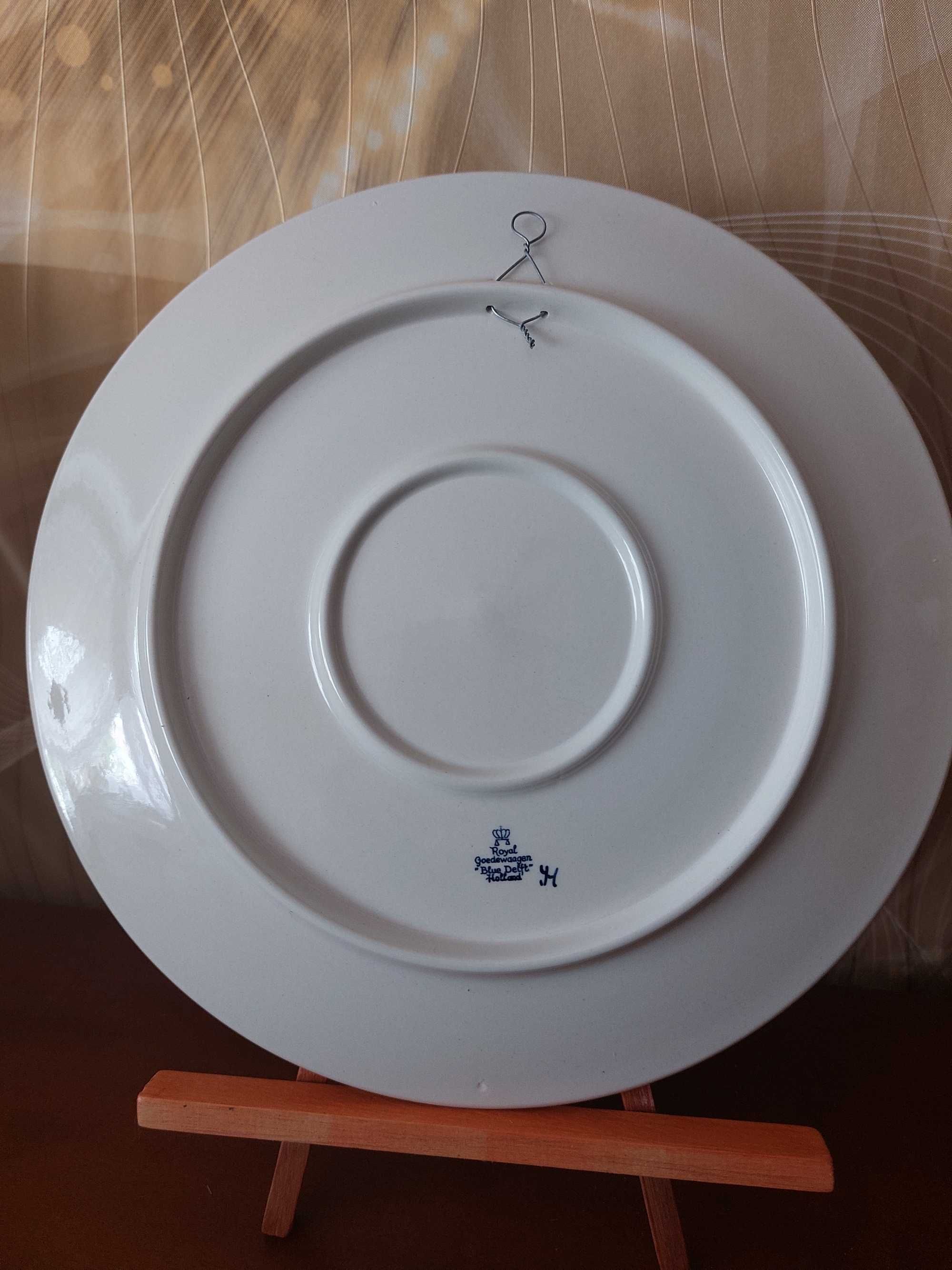 Talerz porcelanowy dekoracyjny na ścianę Royal Blue Delft Der Schlacht