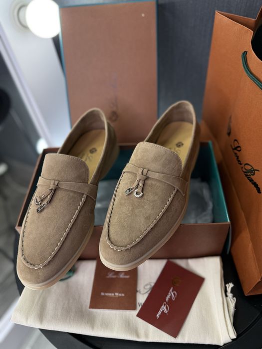 Loro piana лорікі лофери замшеві балетки італійська замша ручна робота