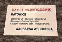 TLK Walenty Roździeński - Stara Tablica Relacyjna PKP InterCity