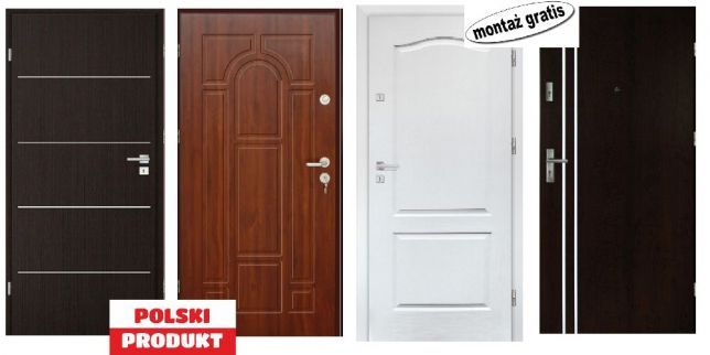 Drzwi ZEWNĘTRZNE z montażem -wejściowe do mieszkania-WEWNĄTRZKLATKOWE