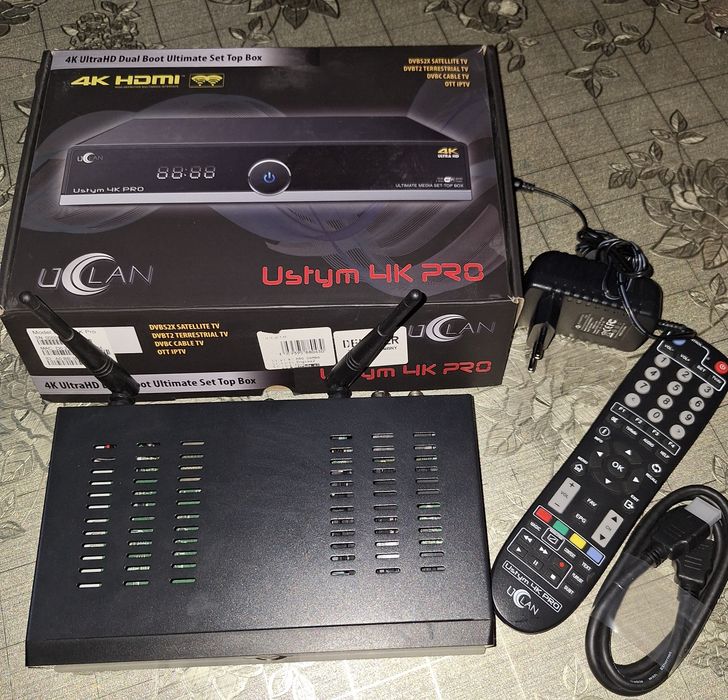 Tuner satelitarny USTYM 4K Pro  TWIN ( 2x DVB-S/S2 )