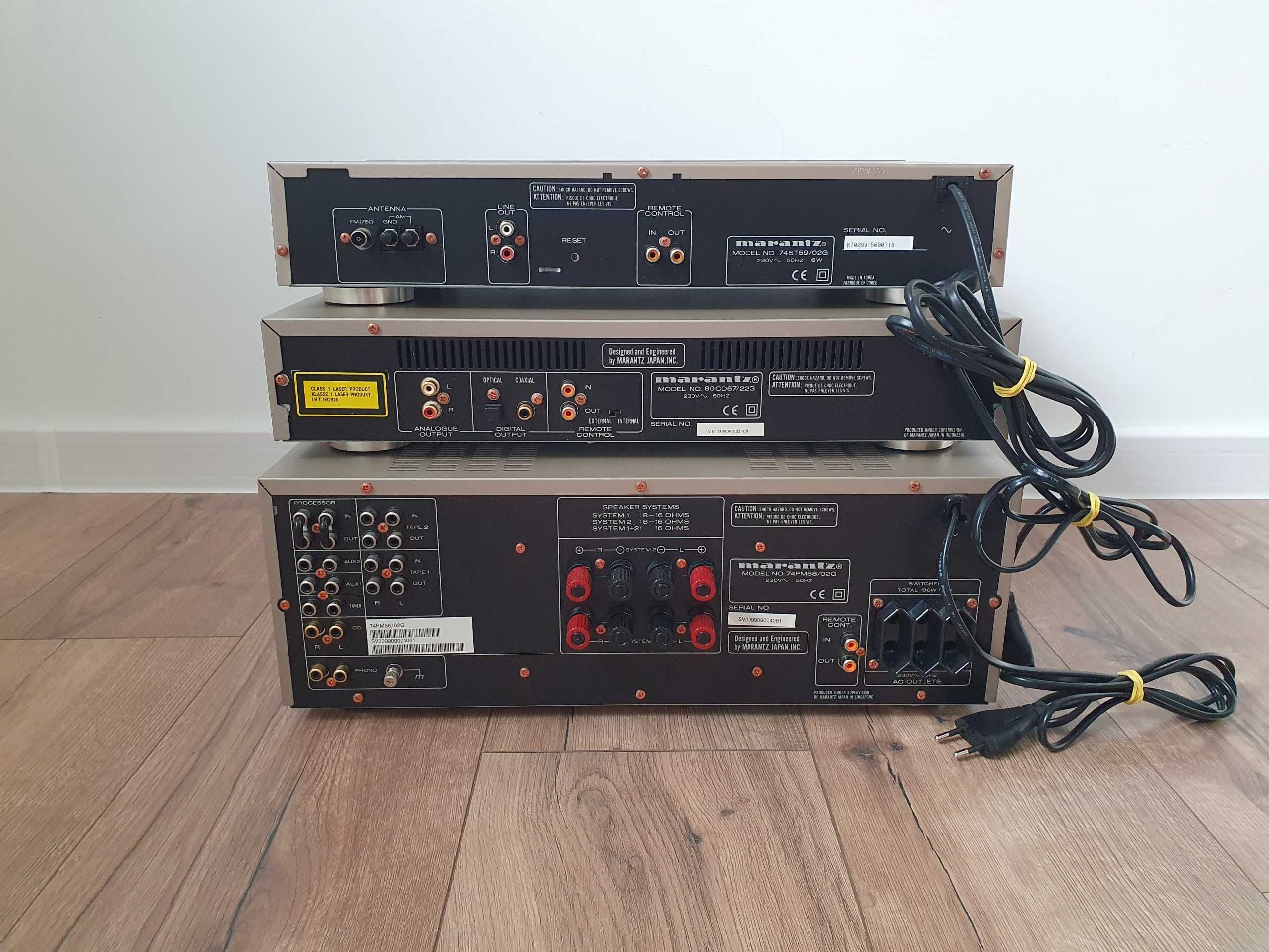 Zestaw Wieża Marantz PM-68 Marantz CD-67 mkII Marantz ST-59 - OKAZJA !
