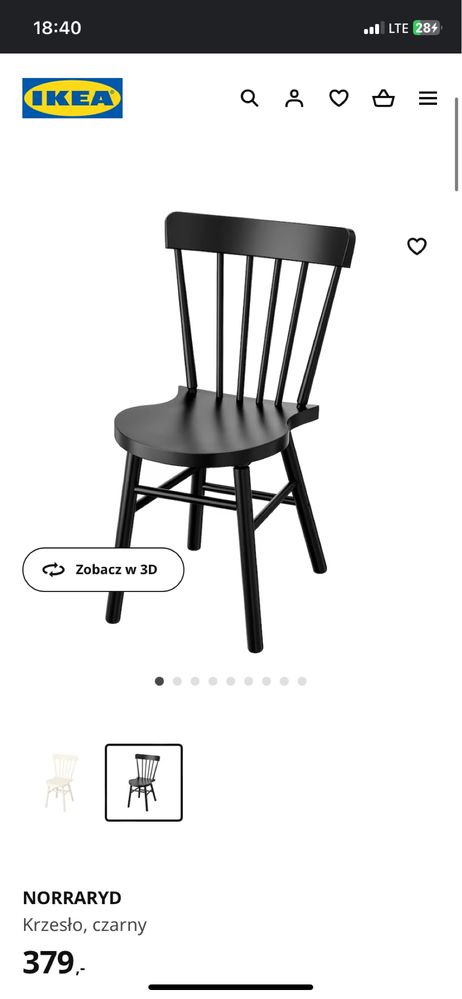 Ikea Norraryd krzesla 2 sztuki
