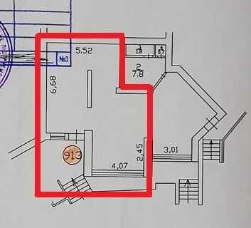 Срібнокільска 1, 54м.кв., 1 поверх фасад оренда. Власник