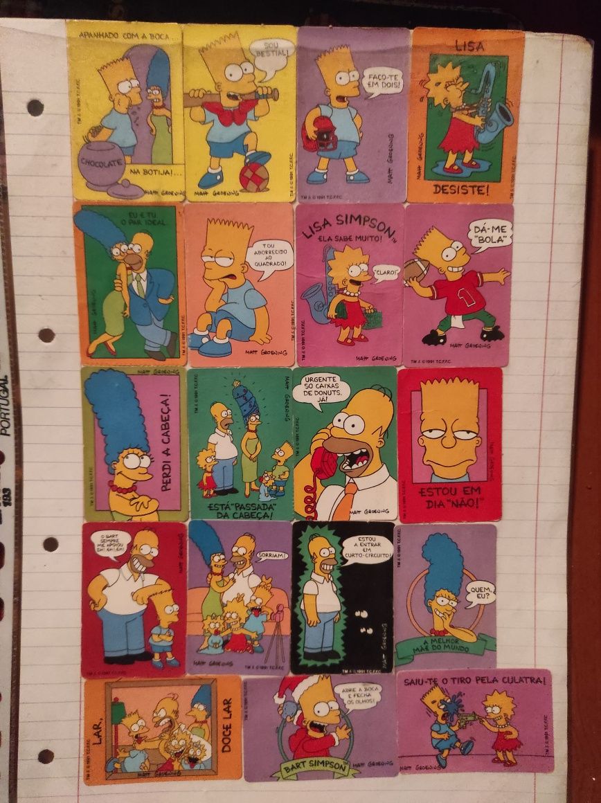 Simpson autocolantes coleção