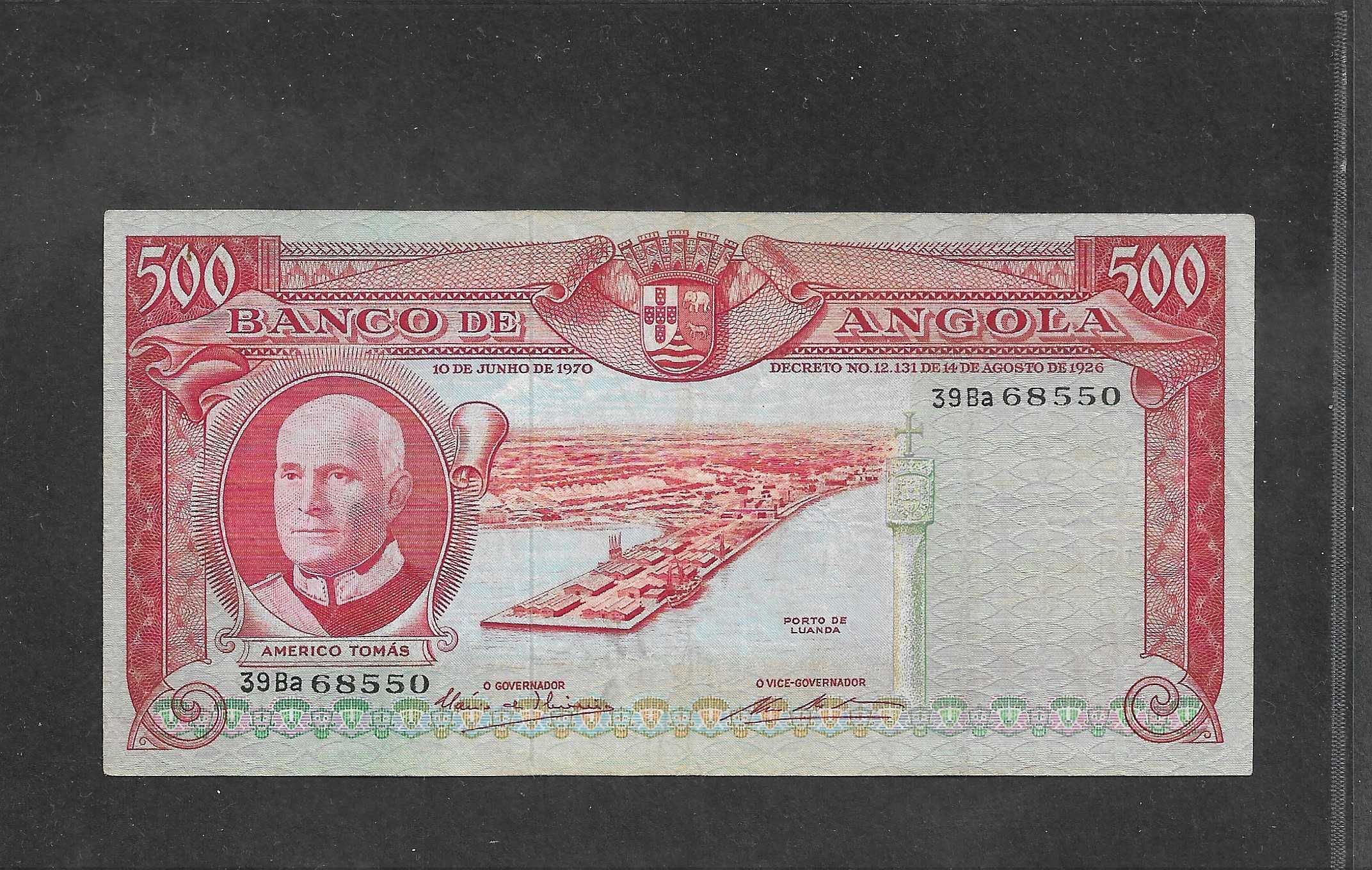 Nota de Angola - 500 escudos - 1970