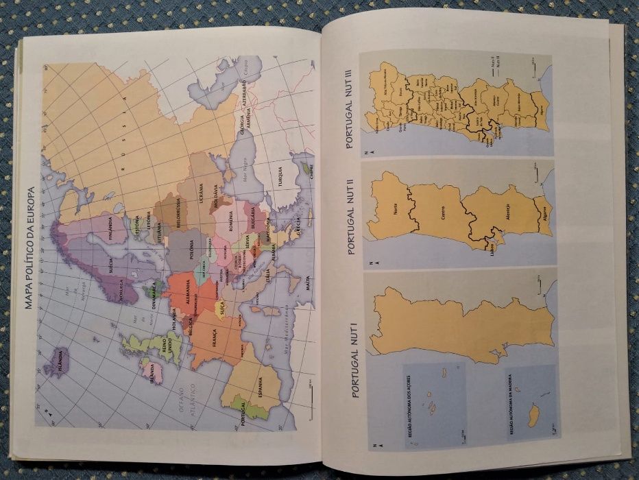 "Sem Fronteiras - Geografia 7º Ano" Manual + Atlas - Como NOVOS!