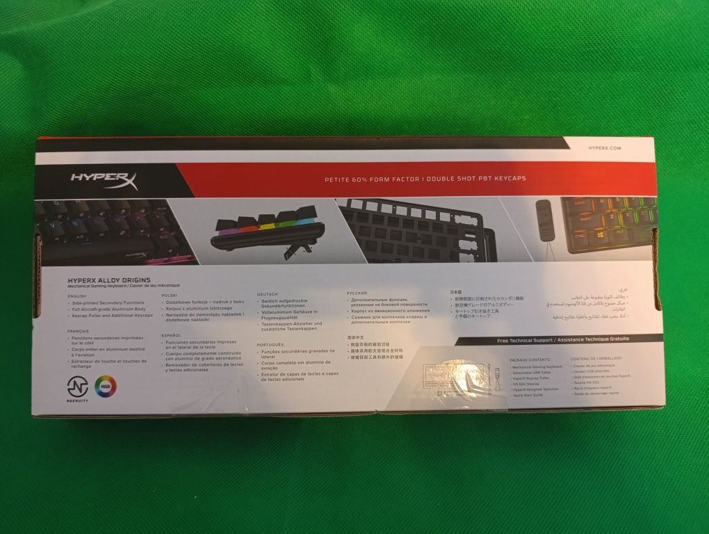 Teclado mecânico hyperx original 60 (3 anos garantia)