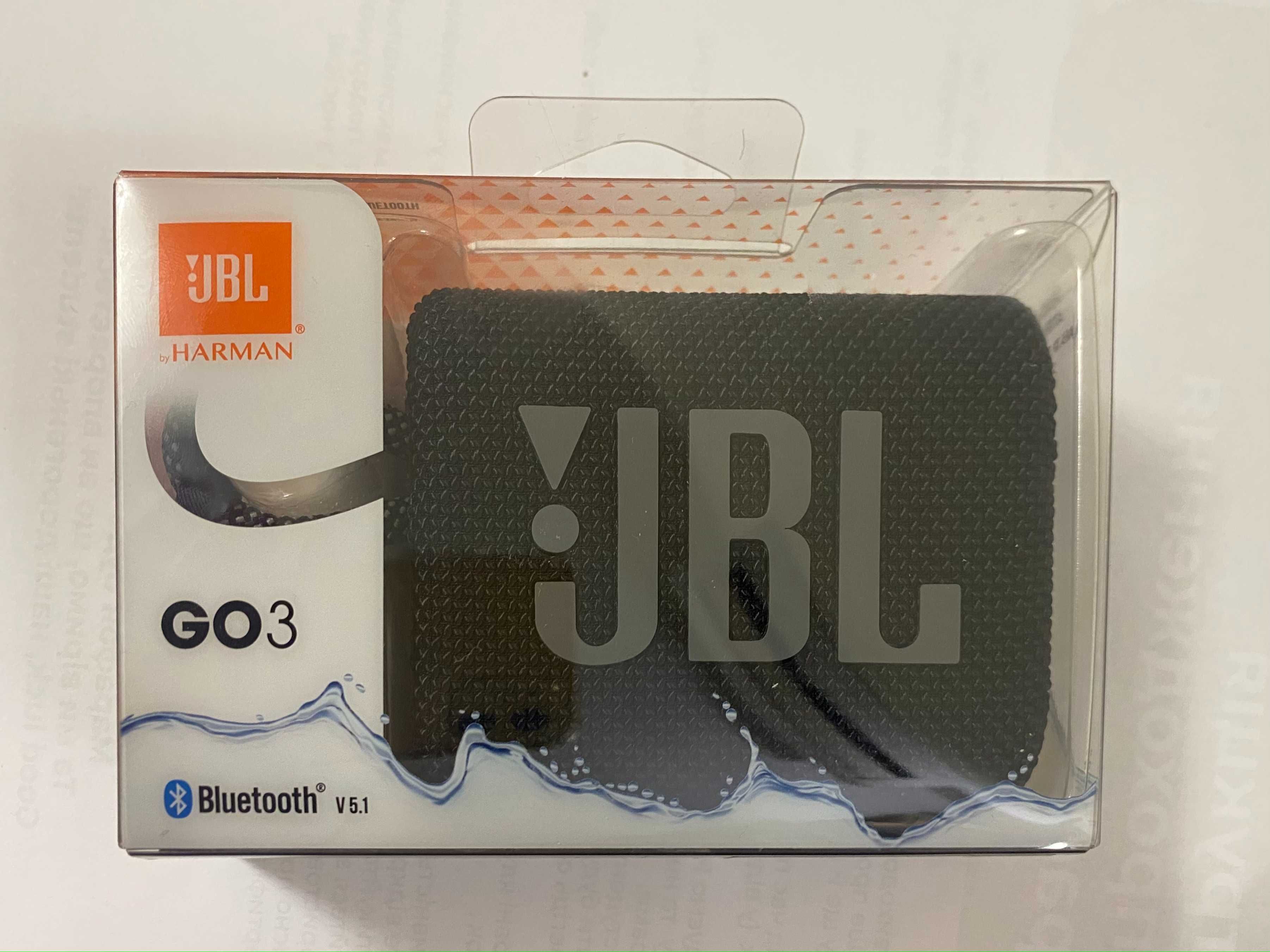 JBL GO3 BLACK портативна колонка (JBLGO3BL). Оригінал.