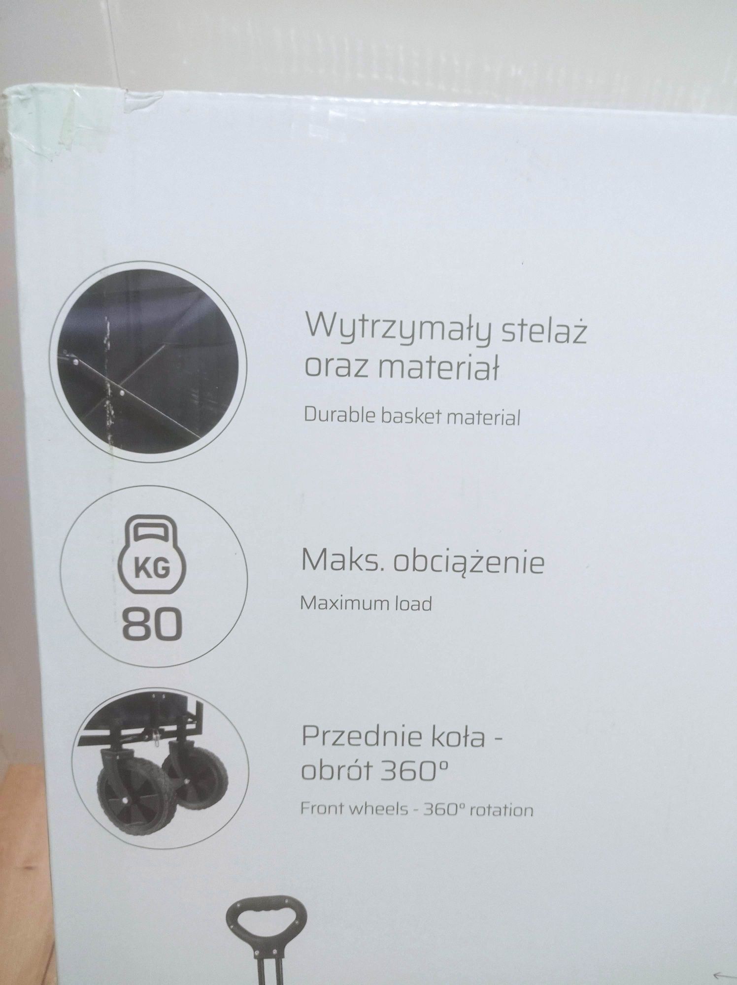 NOWY Wózek plażowy SPOKEY turystyczny, ogrodowy, na zakupy