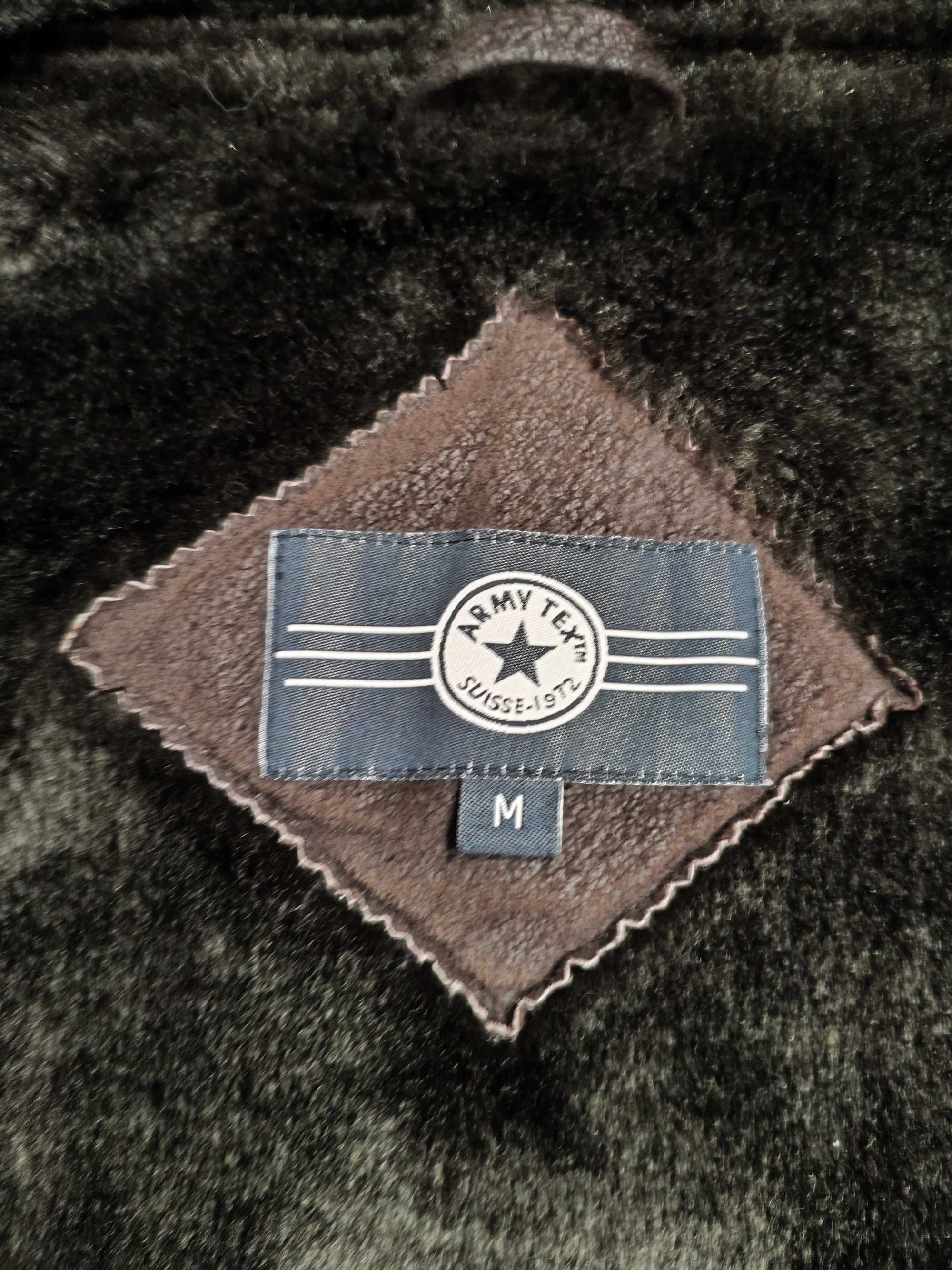 Army tex suisse 1972 р M чоловіча кор шкіряна військова куртка авіатор