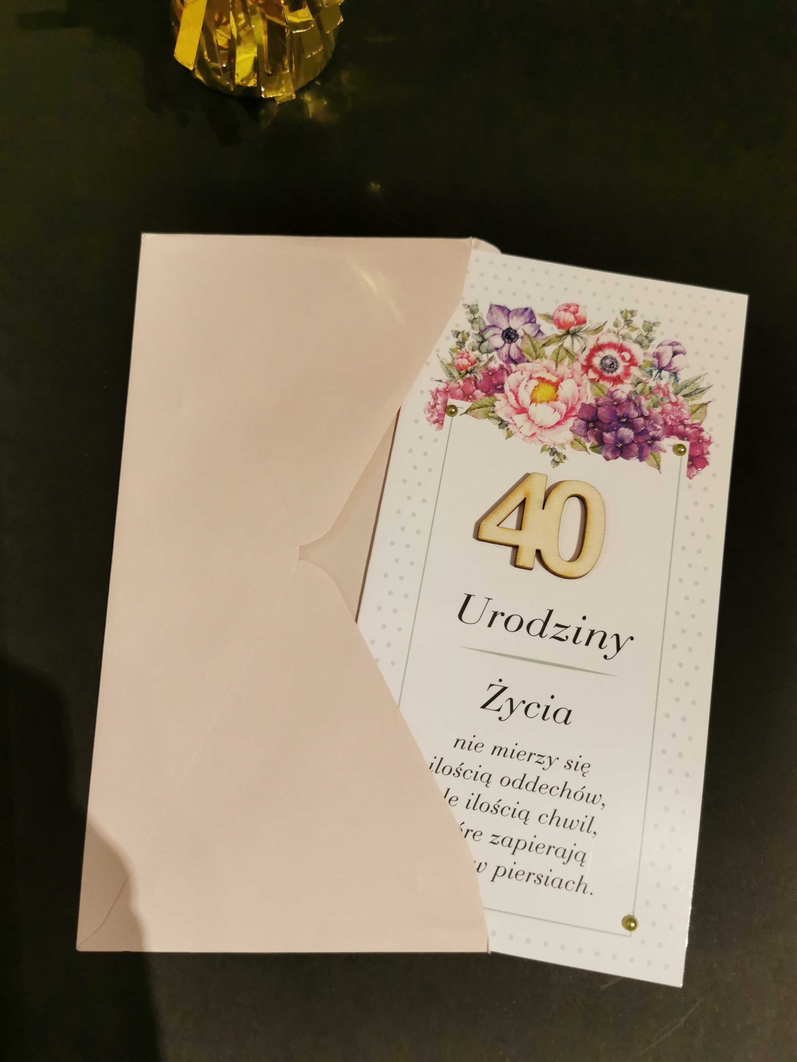 dekoracje urodzinowe 40 lat NOWE 2 zestawy - sam wybierz