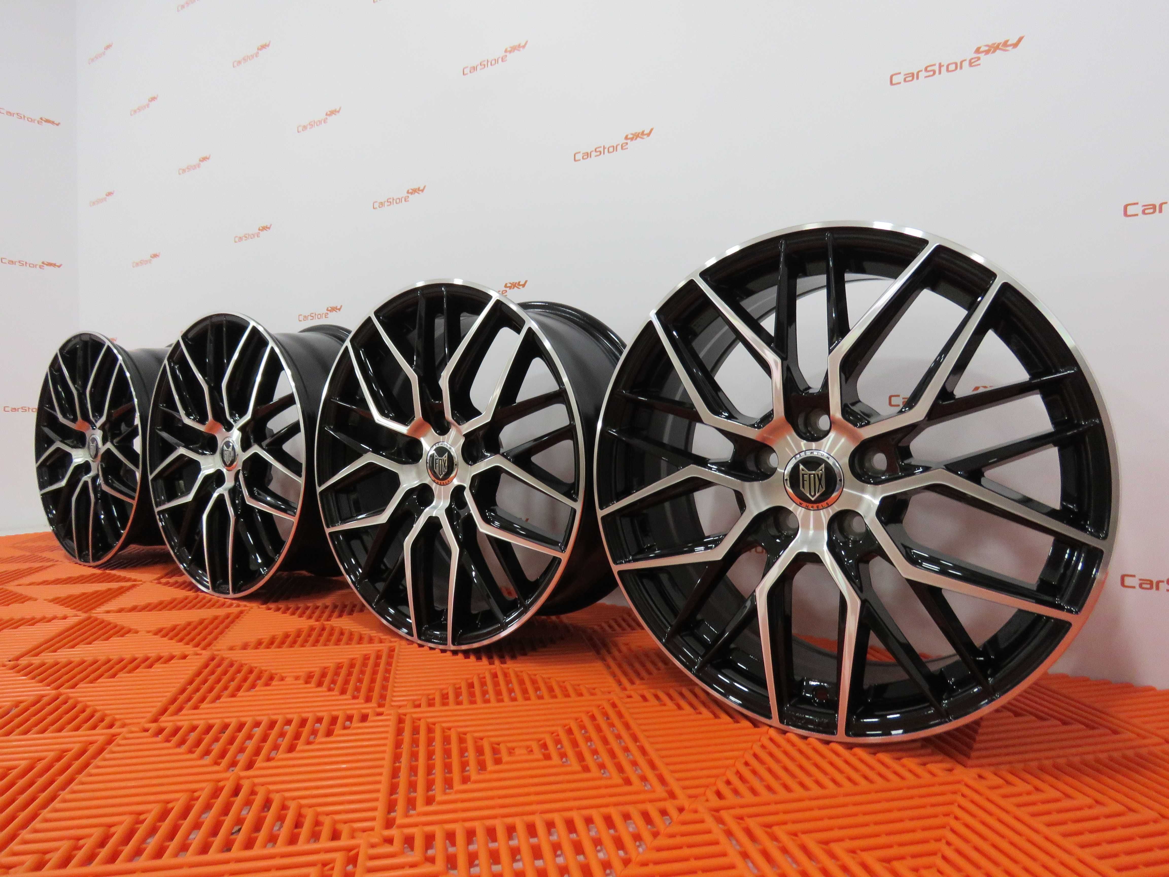 Jante Fox BMA 17 x 7 et 38 5x100 Pretas e maquinadas