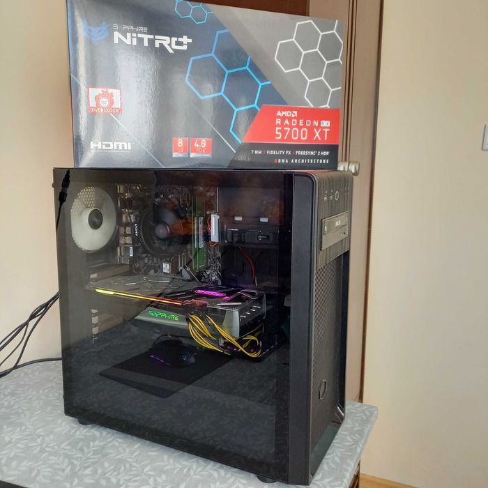 Komputer Ryzen 5 3600 Rx 5700 xt B450 Ram 16gb Nvme Ssd 550w