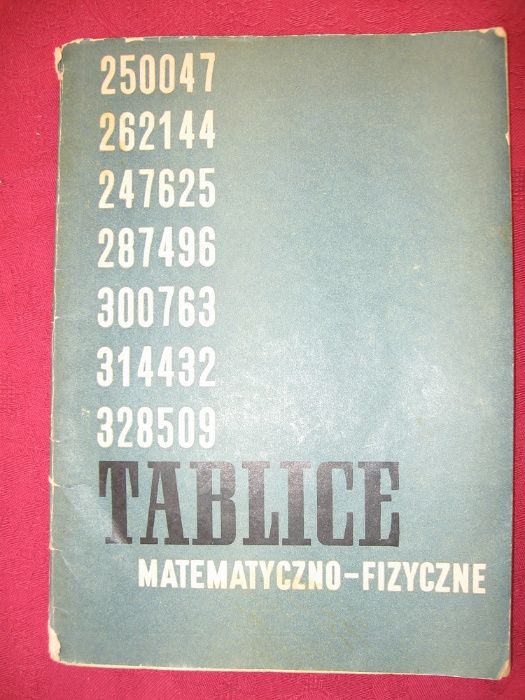 Żmigrodzka, Grykałowski. Tablice matematyczno-fizyczne.