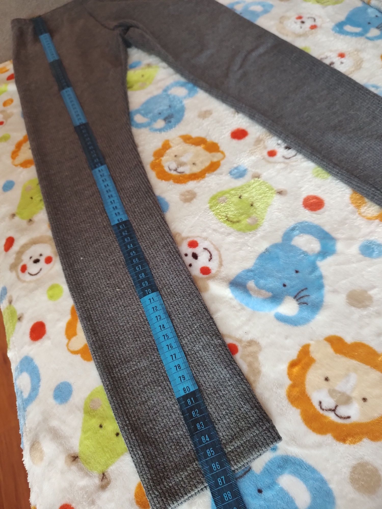 Legginsy spodnie dla dziewczynki szare r164