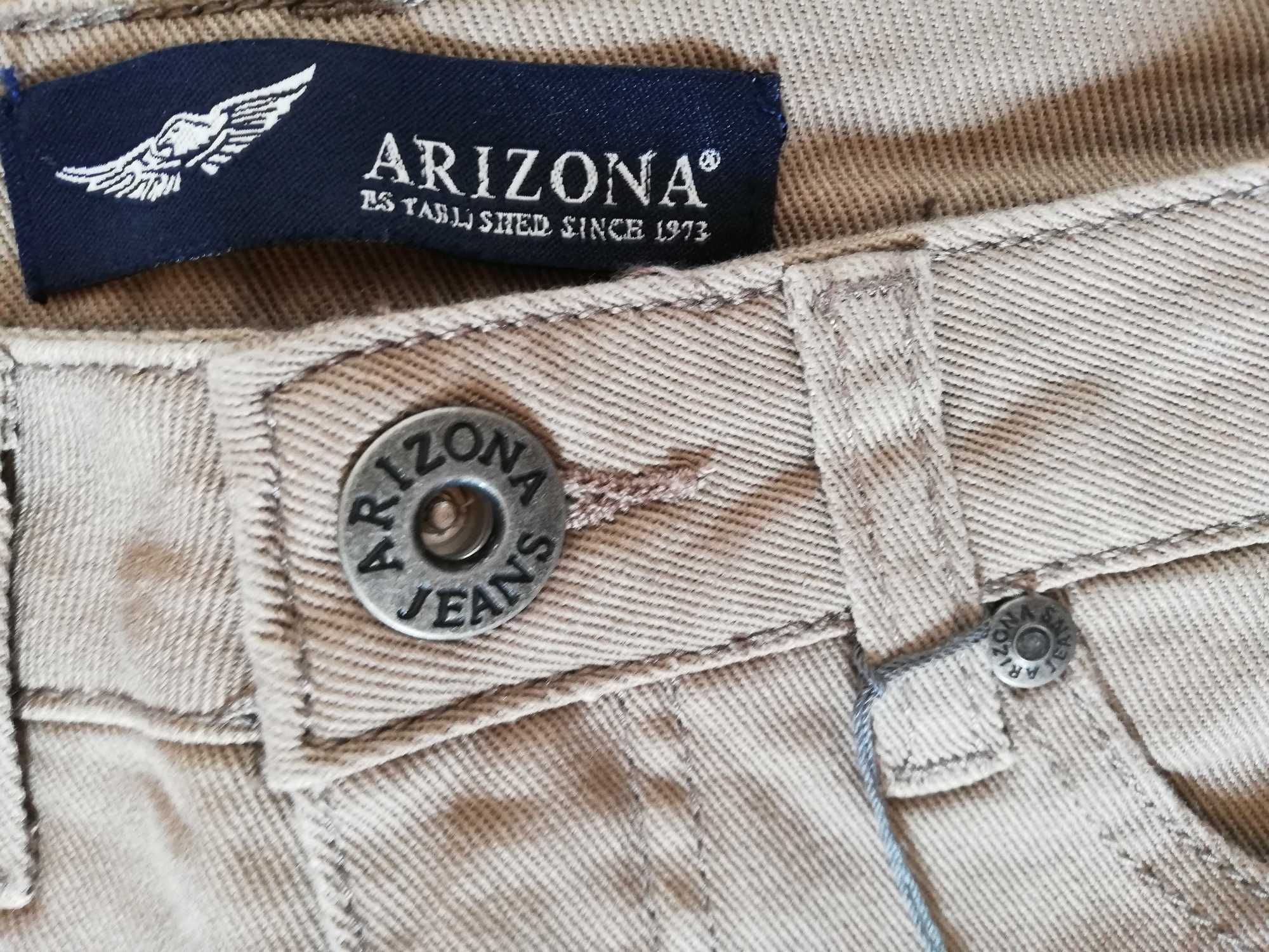 damskie spodnie dżinsowe Arizona bootcut dżinsy M 38 /L32 beżowe