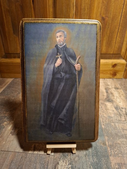 Obraz na drewnie Ręcznie zdobiony Święty Andrzej Bobola