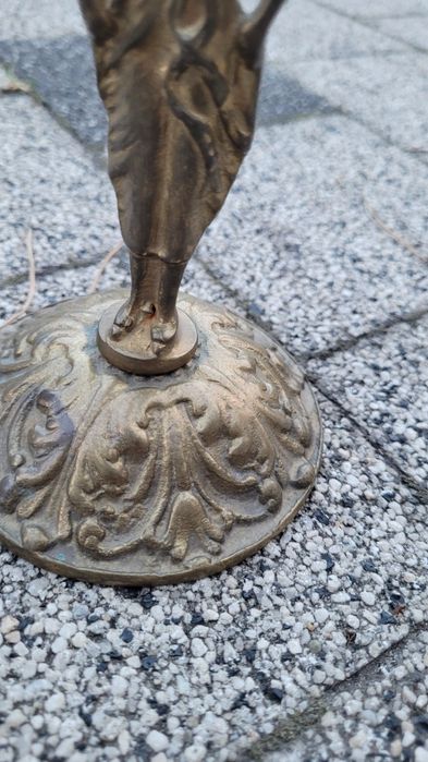 Świecznik z mosiądzu